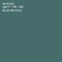 #476C6C - Blue Bayoux Color Image